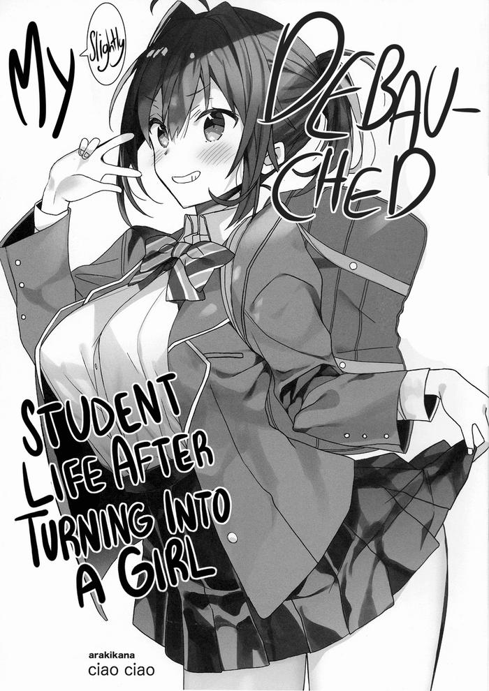 ciaociao araki kanao nyotaika shita ore no chotto tadareta gakusei seikatsu my slightly debauched student life after turning into a girl english mimi cover